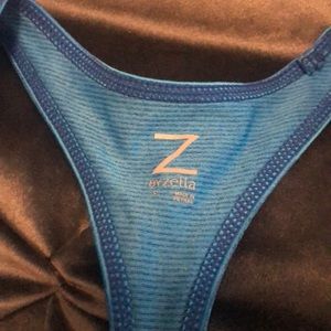 Zella tank top relaxed fit blue with navy accent